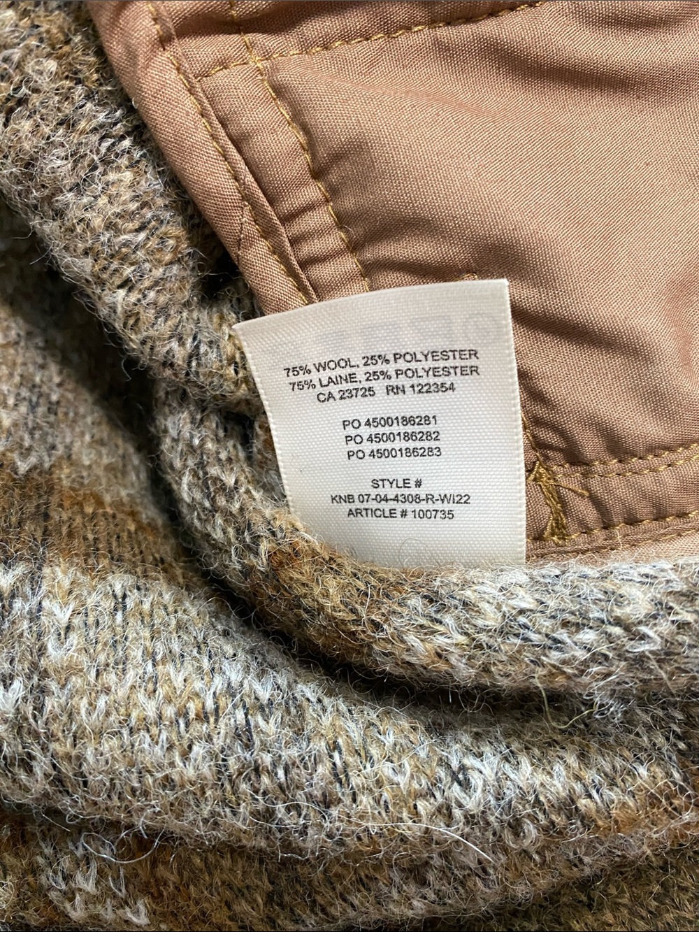 Aritzia Wilfred Ganna Brown and Cream Plaid Teddy Shacket Size M 75% Wool Laine - Picture 10 of 16